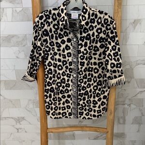 Gretchen Scott Designs Animal Print Shirt Shrinp (XXS)